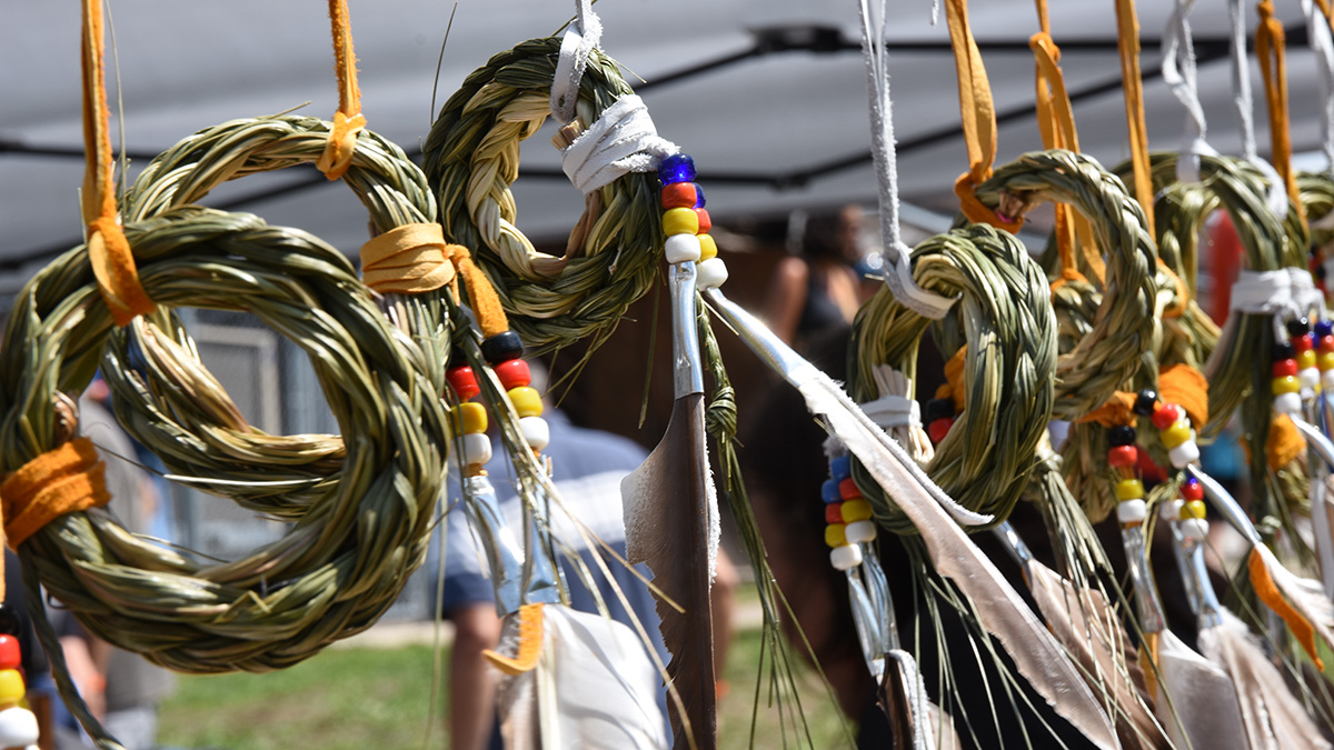 Bruce Power Indigenous Community Investment Fund. Indigenous cultural display.